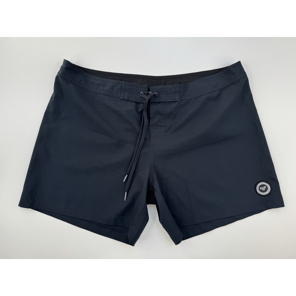 Vintage Y2K Roxy Board Shorts Womens Size 13 Black‎ Surf Swim Beach 2000s